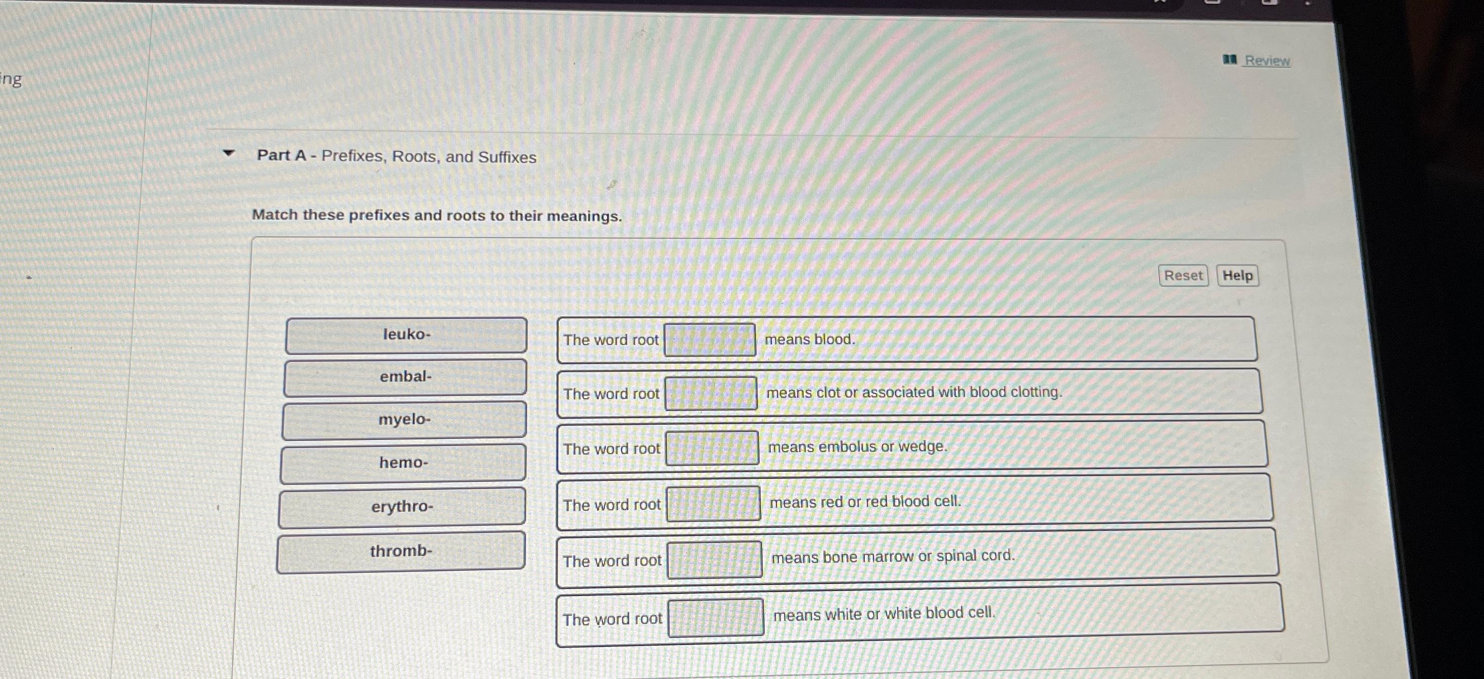 solved-part-a-prefixes-roots-and-suffixesmatch-these-chegg