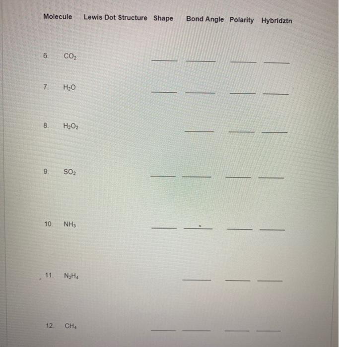 Solved Prelab for Lab 14 Lewis Structures Name Section Date | Chegg.com