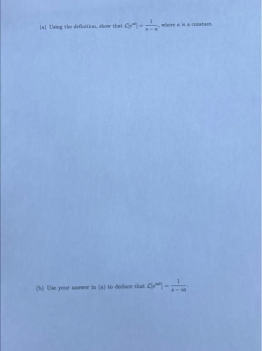 3. Using the definition, show that