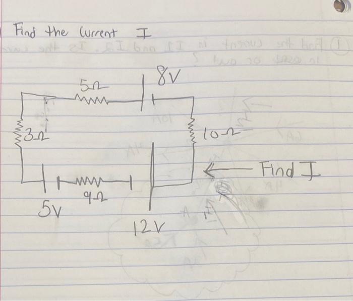 Solved Find The Current I | Chegg.com