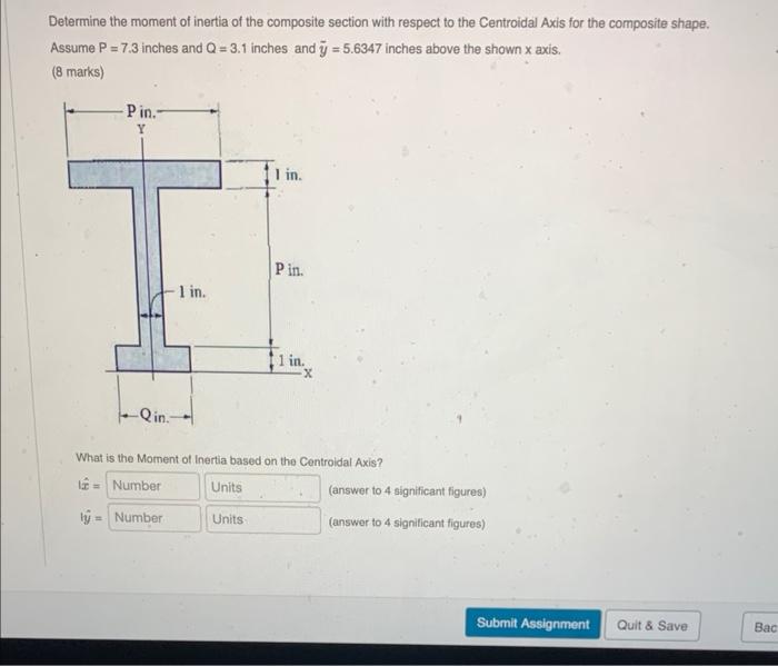 Solved Determine The Moment Of Inertia Of The Composite | Chegg.com