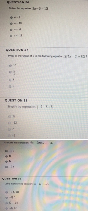 Solved Which Algebraic Expression Represents The Statement Chegg Com