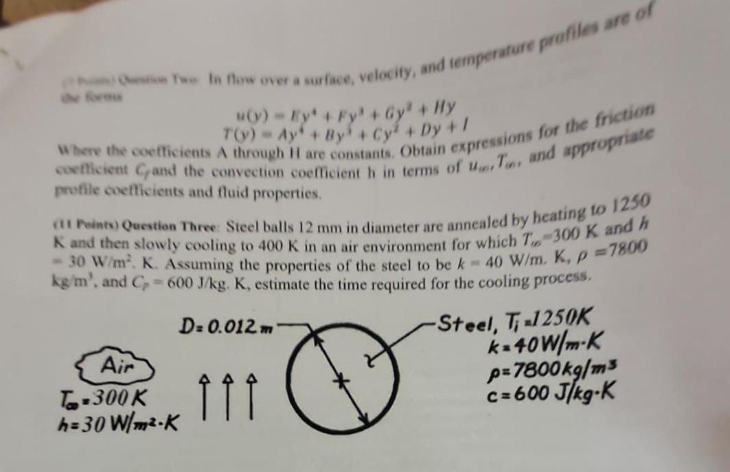 Solved +- ﻿KversThe In flow over a surface, velocity, and | Chegg.com