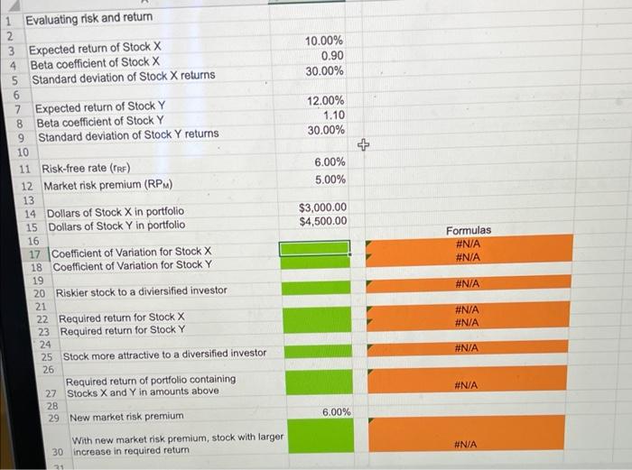 Solved Stock X has a 10.0 expected return, a beta