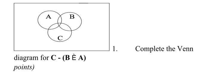 2 Prove That A E A C B A C B Using Set Iden Chegg Com