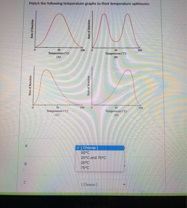 Solved Match the following temperature graphs to their | Chegg.com