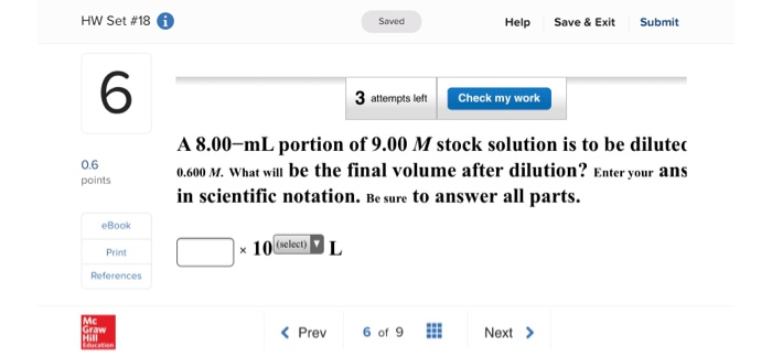Solved HW Set #18 Saved Help Save & Exit Submit 6 3 attempts | Chegg.com