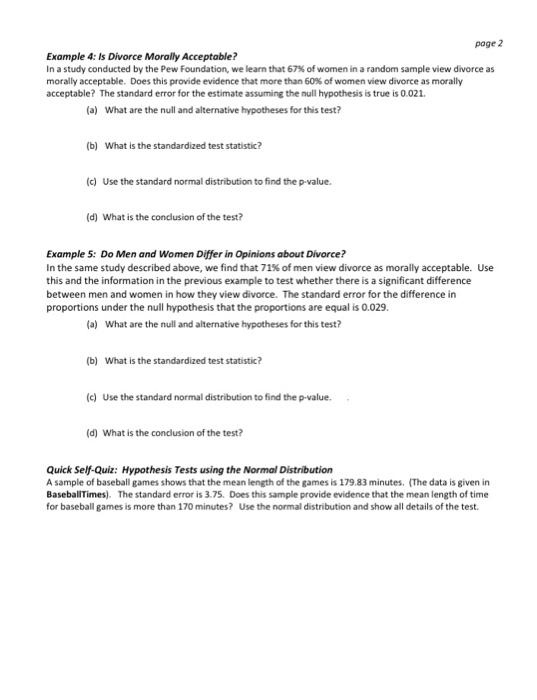 Solved Section 5.1 Hypothesis Tests using Normal