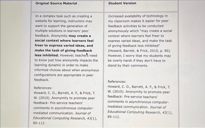 For Each Answer If Its Word For Word Plagiarism, | Chegg.com