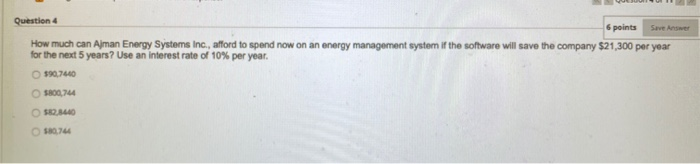 Solved Save Answer Question 4 6 points How much can Ajman | Chegg.com