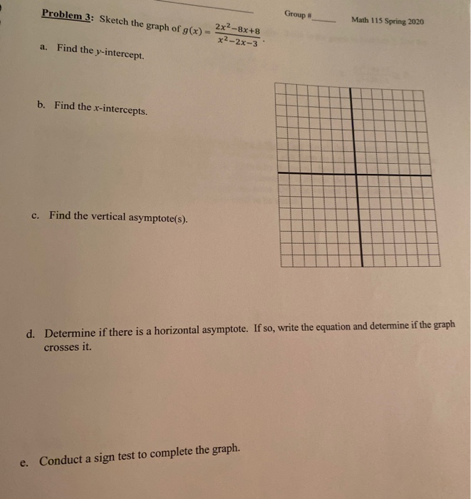 Solved Problem 3 Sketch The Graph Of G X X 2x 3 Grou Chegg Com