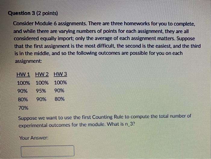 Solved Consider Module 6 Assignments. There Are Three | Chegg.com