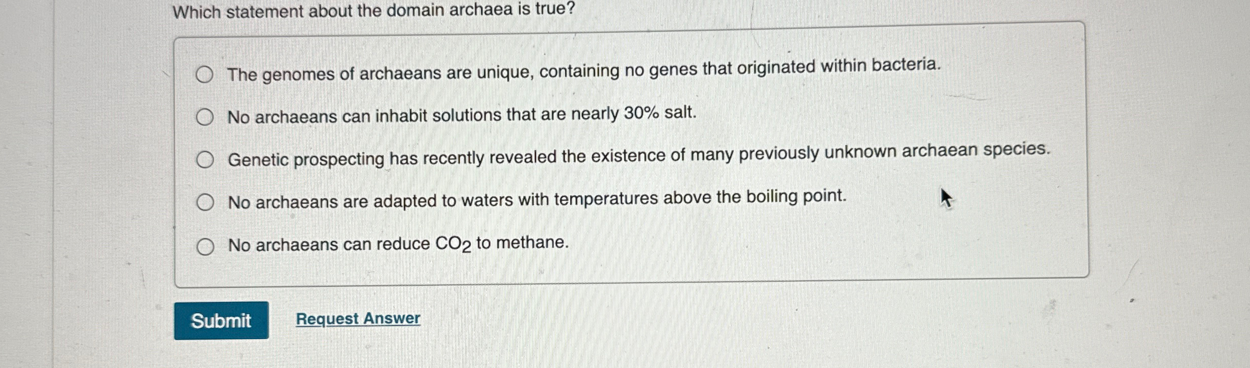 Solved Which statement about the domain archaea is true?The