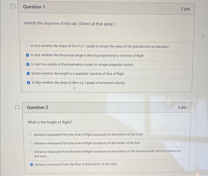 Solved D Question 1 2 pts Identify the objective of this | Chegg.com