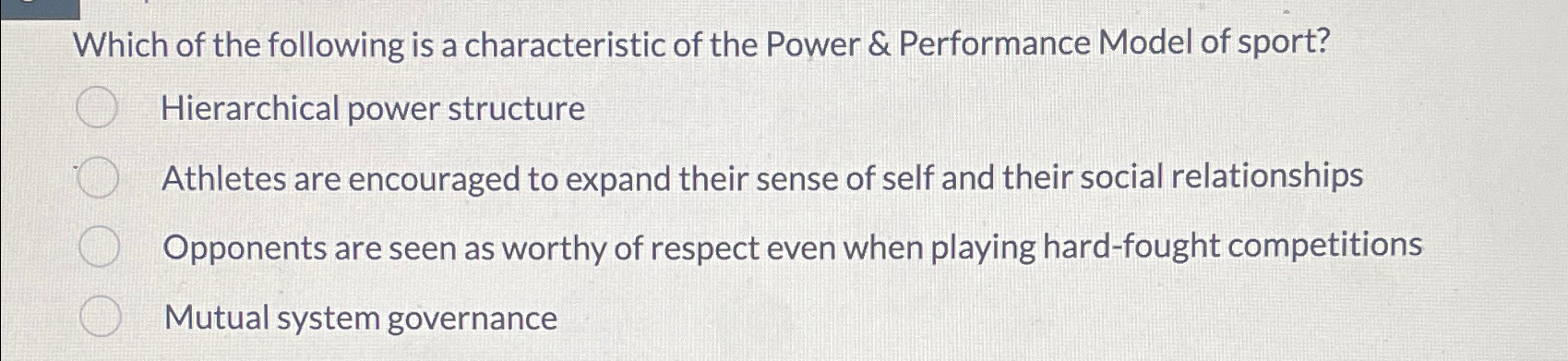 Solved Which of the following is a characteristic of the | Chegg.com