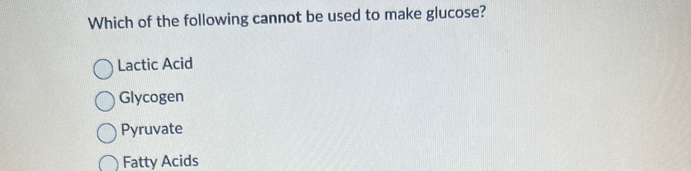 Solved Which of the following cannot be used to make | Chegg.com