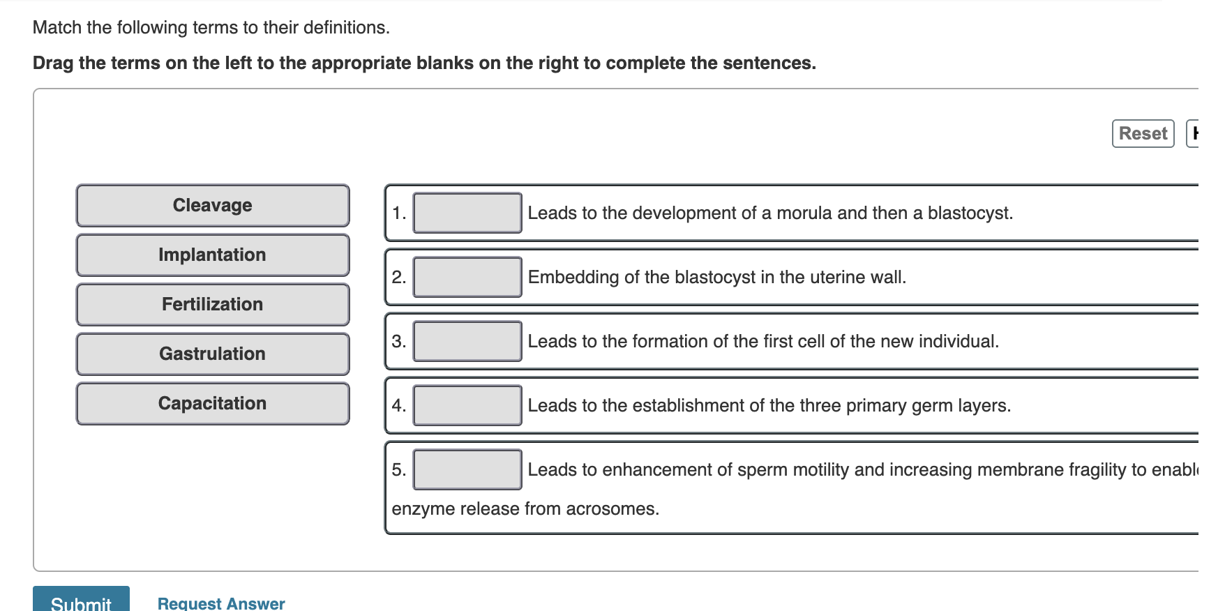 Solved Match the following terms to their definitions.Drag | Chegg.com