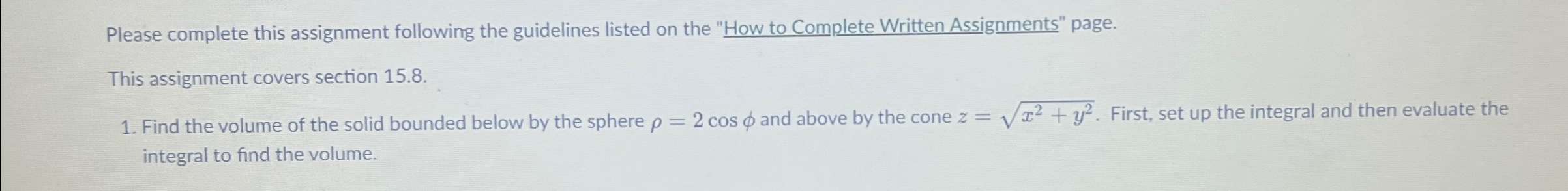 Solved Please complete this assignment following the | Chegg.com