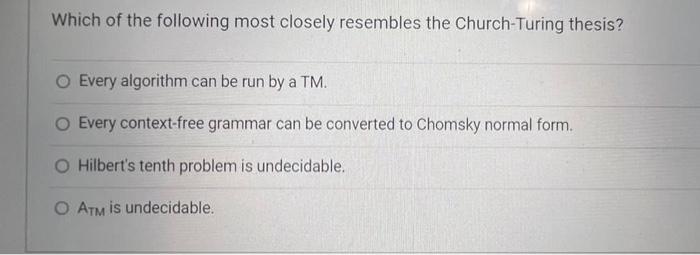 Solved Which of the following most closely resembles the | Chegg.com