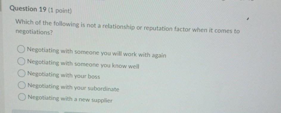 Solved Question 19 (1 point) Which of the following is not a | Chegg.com