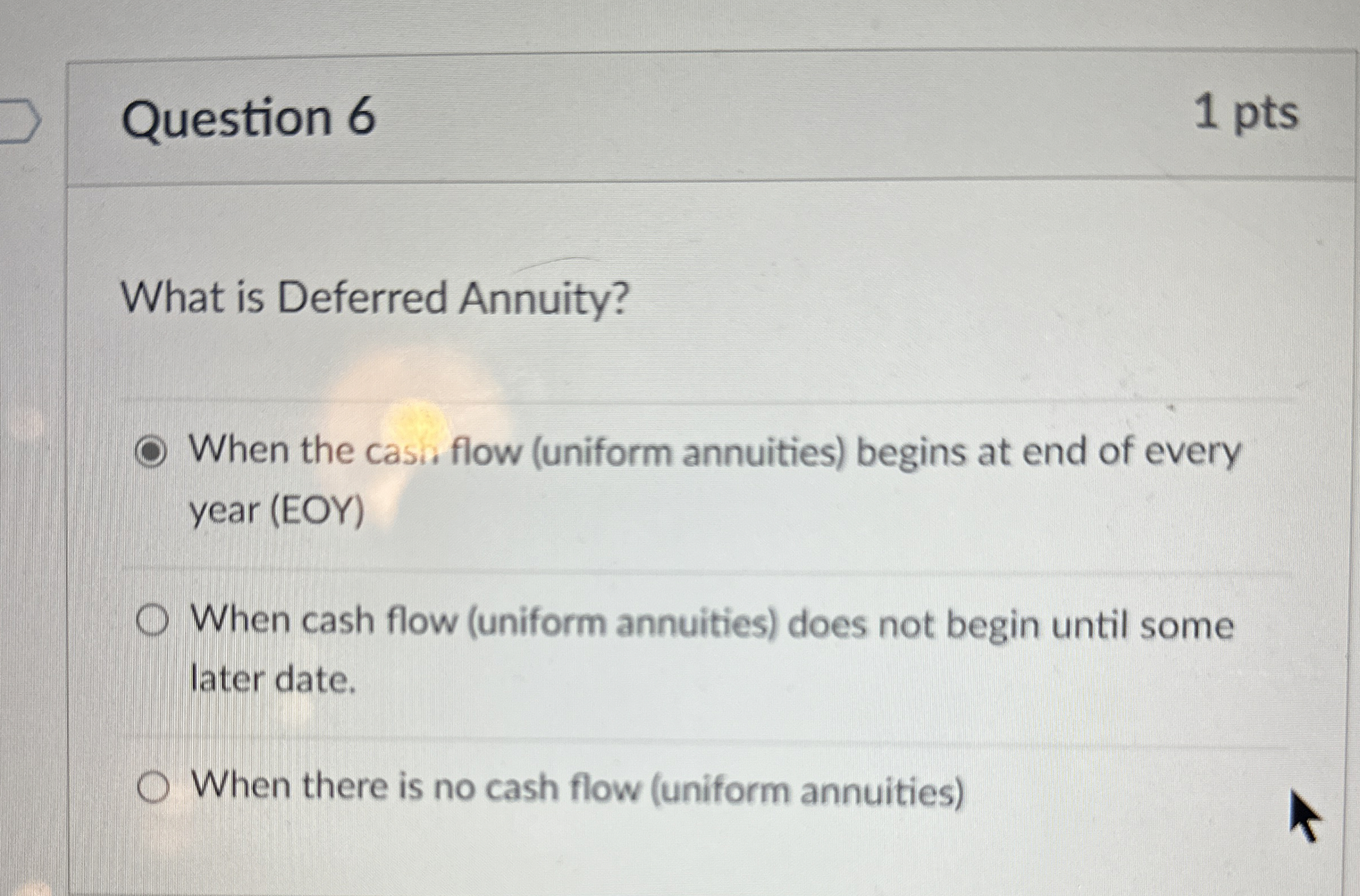Solved Question 61 ﻿ptsWhat is Deferred Annuity?When the | Chegg.com