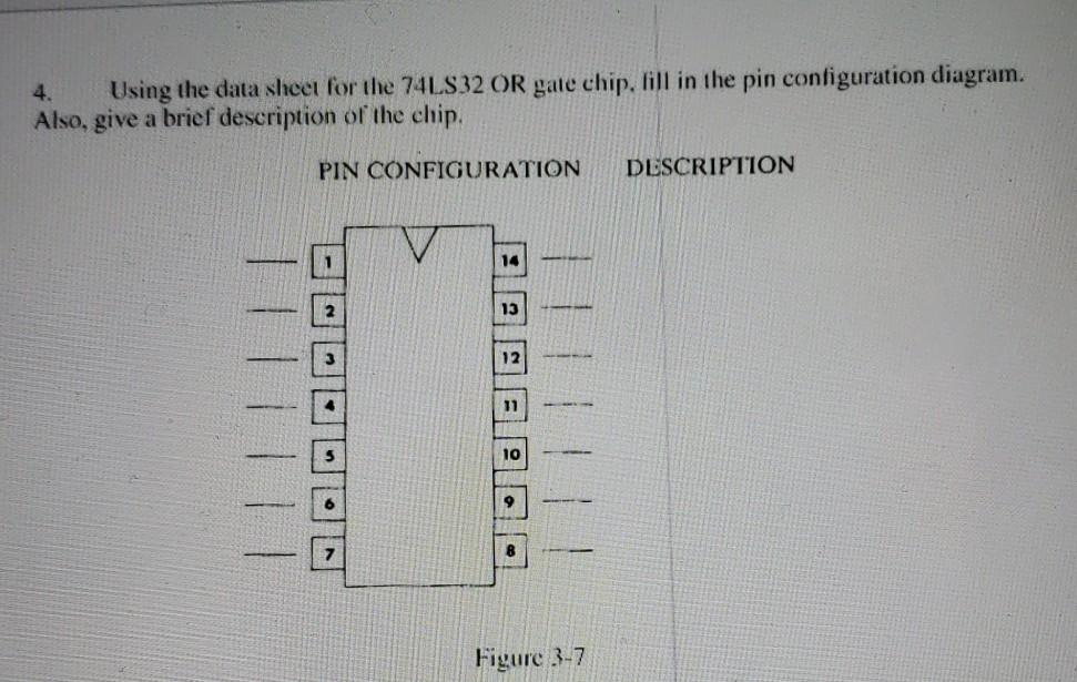 Solved 4. Using the data sheet for the 74LS32 OR gate chip, | Chegg.com