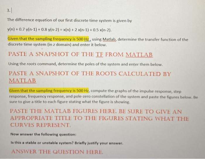Solved please show matlab code and resultsthank you and i | Chegg.com