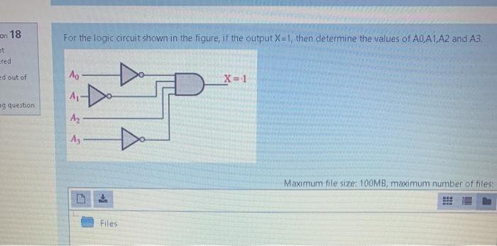 Solved on 18 For the logic circuit shown in the figure, if | Chegg.com