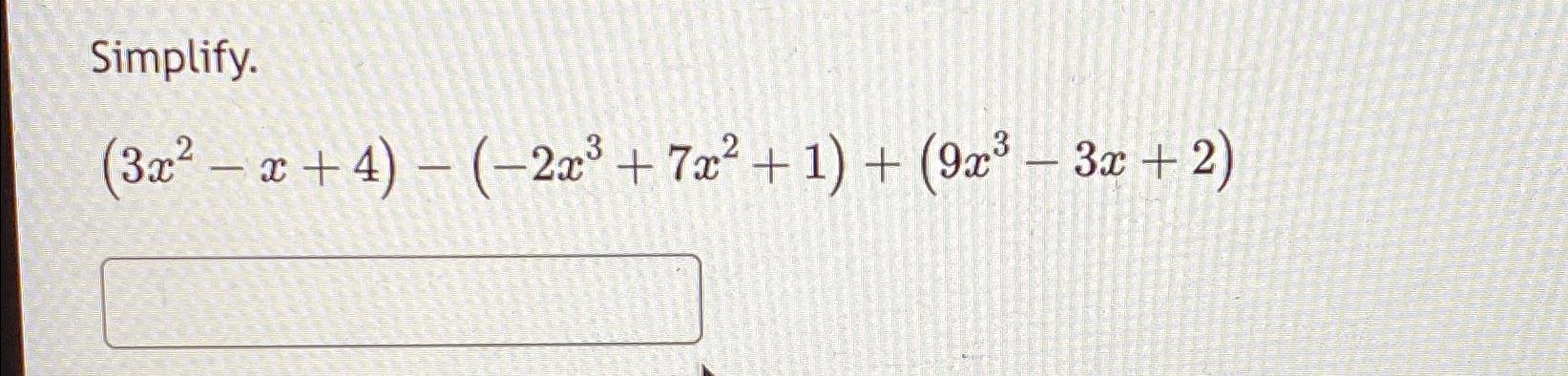 4x ^ 2   7x   3