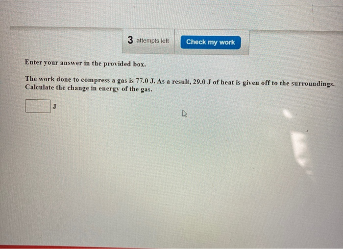 Solved 3 attempts left Check my work Enter your answer in | Chegg.com