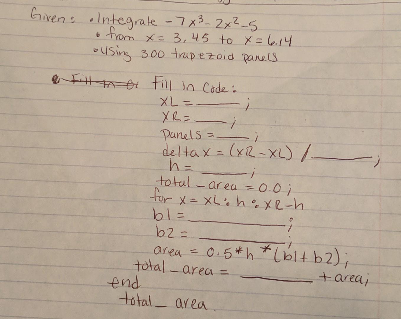 solved-e-xl-given-o-integrale-7x-2x-5-from-x-3-45-to-chegg