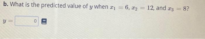 Solved Consider The Following Multiple Regression Equation | Chegg.com