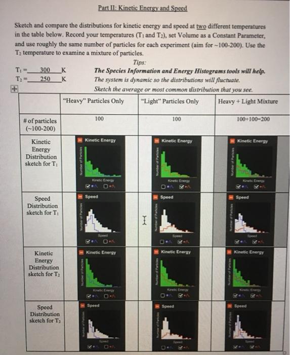 Solved Part II Energy and Speed Sketch and compare