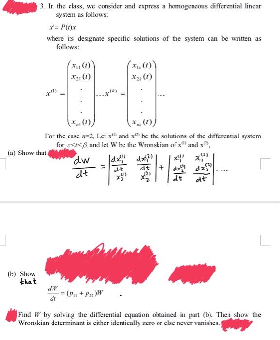 Solved [20 points] 3. In the class, we consider and express | Chegg.com