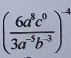 Solved (3a−5b−36a8c0)−4 | Chegg.com