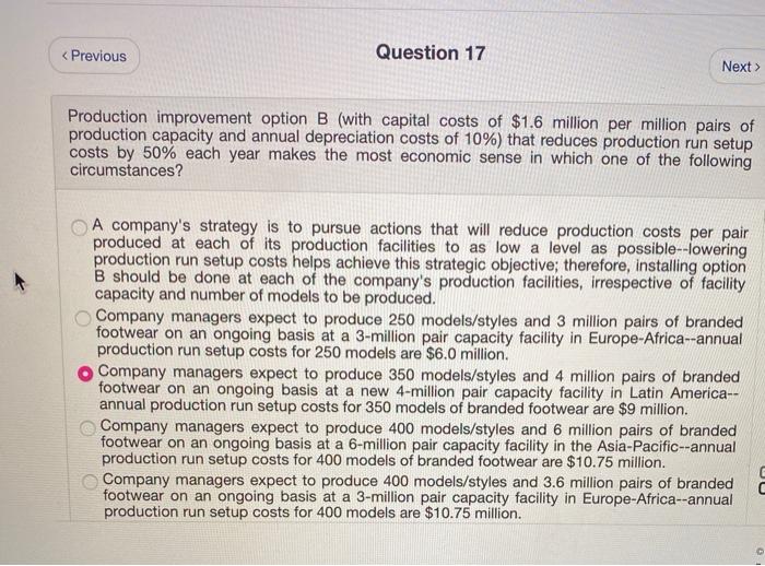 Solved Production Improvement | Chegg.com