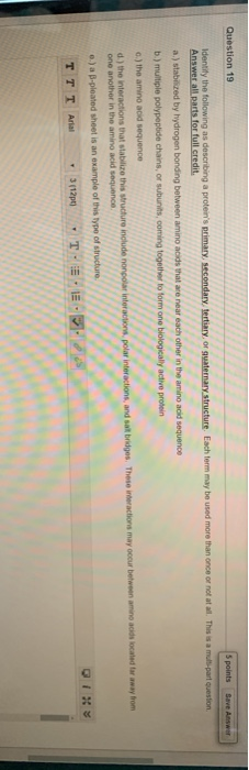 Solved Question 19 of 30 Question 19 5 points Save Answer | Chegg.com