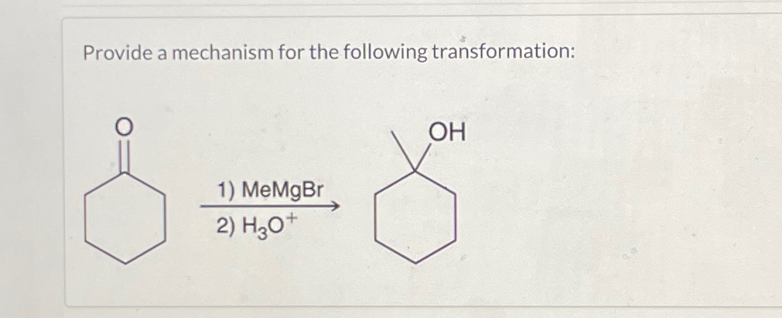 Solved Provide a mechanism for the following transformation: | Chegg.com