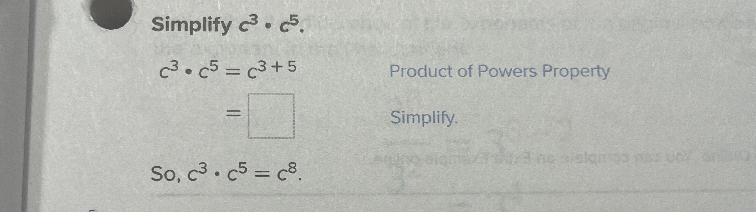 Solved Steps for Multiply algerbraic powersSimplify | Chegg.com