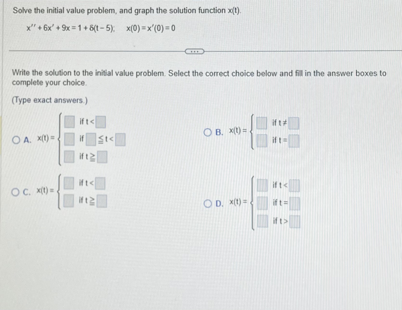 Solved Solve the initial value problem, and graph the | Chegg.com