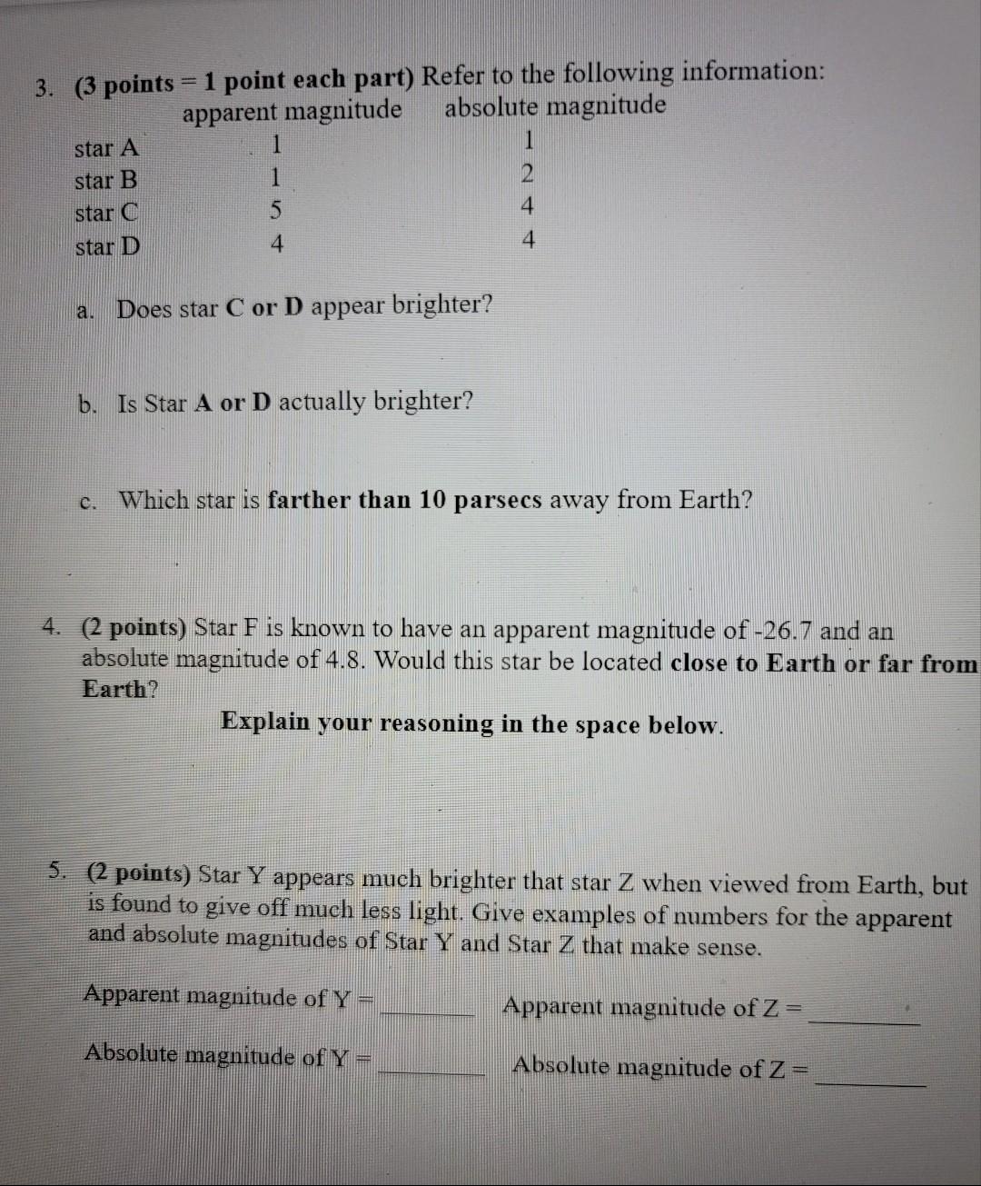 Solved 3. (3 points = 1 point each part) Refer to the | Chegg.com