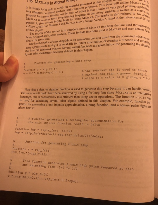 Solved the result of this matlab code and what is its | Chegg.com