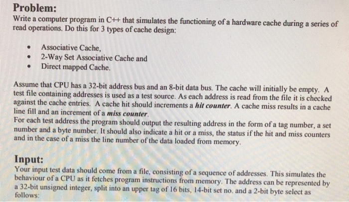Problem: Write a computer program in CH that | Chegg.com