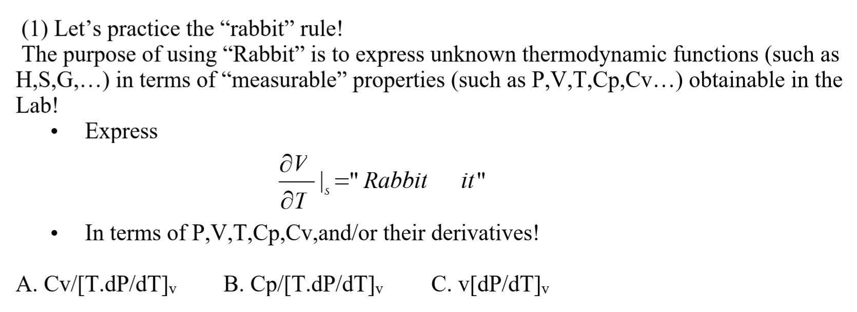 Solved 1 Let S Practice The Rabbit Rule The Purpose O Chegg Com