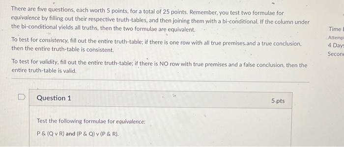There are five questions, each worth 5 points, for a | Chegg.com