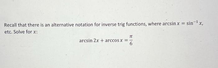 Solved Recall that there is an alternative notation for | Chegg.com