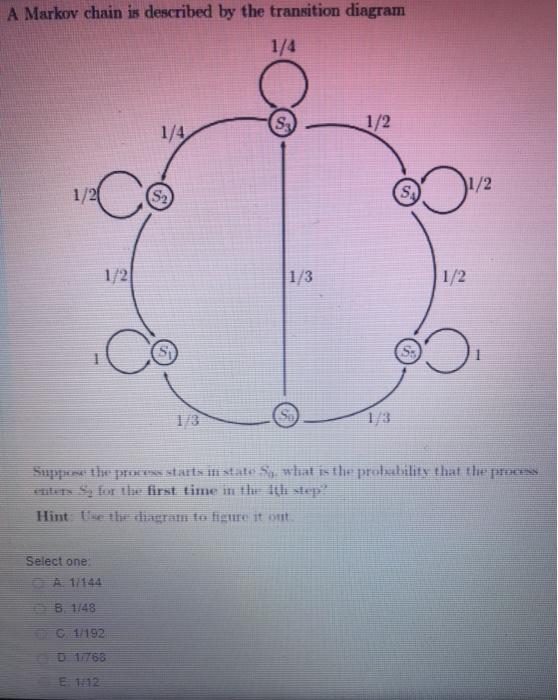 Solved Let (Y..} be a Markov chain with state space S = {1. | Chegg.com