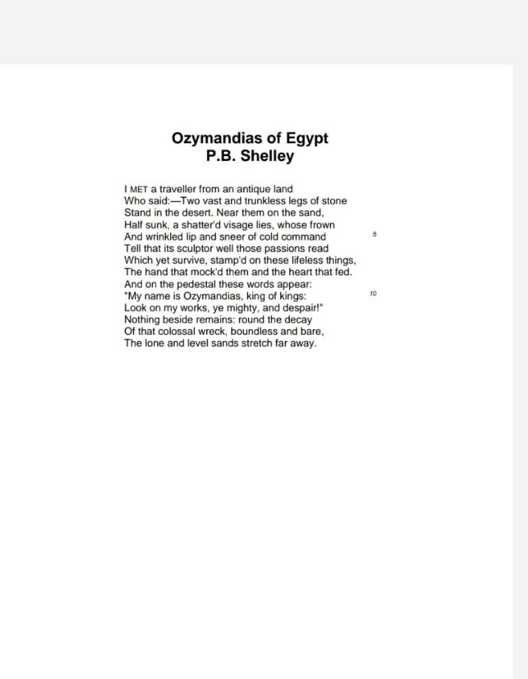 Explore Ozymandias Meaning, Origin & Popularity verloop.io