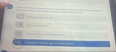 Solved Which of the following steps must be completed before | Chegg.com