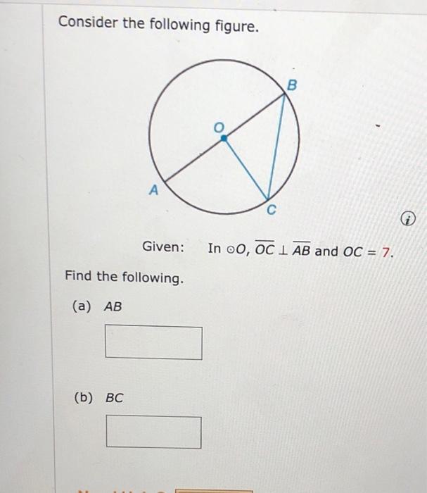 Solved Consider The Following Figure. Given: ⊙O With AB≅AC | Chegg.com